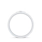 Two Tone Cross Wedding Band with Moissanite