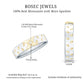 Two Tone Cross Wedding Band with Moissanite