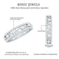 Certified Moissanite Wedding Band