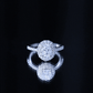 Brilliant Cut Moissanite Classic Engagement Ring with Halo