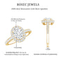 Brilliant Cut Moissanite Classic Engagement Ring with Halo
