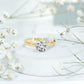 1.3 CT Moissanite Bezel Set Engagement Ring For Women