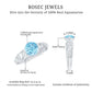 0.8 Carat Vintage Style Aquamarine and Diamond Engagement Ring