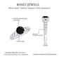 Art Deco Inspired Black Spinel Solitaire Engagement Ring with Diamond