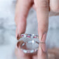 Pink Tourmaline and Diamond Stackable Ring in Bezel Setting