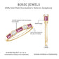 Pink Tourmaline and Diamond Stackable Ring in Bezel Setting