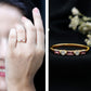 Pink Tourmaline and Diamond Stackable Ring in Bezel Setting