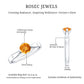 Certified Real Citrine Promise Ring with Diamond