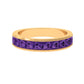 Natural Princess Cut Amethyst Half Eternity Ring for Women