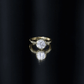 Bezel Set Moissanite Solitaire Ring For Engagement