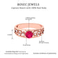 Natural 0.6 Carat Ruby Vintage Looking Engagement Ring with Diamond