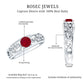 Natural 0.6 Carat Ruby Vintage Looking Engagement Ring with Diamond