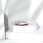 French Pave Set Lab Grown Ruby Stackable Eternity Band