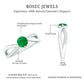 Real Emerald Infinity Promise Ring with Diamond