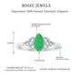Marquise Cut Emerald Celtic Knot Engagement Ring with Diamonds