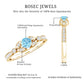 Natural Aquamarine Diamond Engagement Ring With Certificate