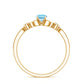 Natural Aquamarine Diamond Engagement Ring With Certificate