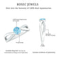 Genuine Aquamarine Engagement Ring with Diamond Infinity Shank