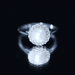 Real 7.4 Carat Freshwater Pearl Engagement Ring with Diamond Halo