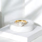 Cultured 7.4 Carat Freshwater Pearl Engagement Ring with Moissanite