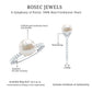 7.4 Carat Freshwater Pearl Solitaire Engagement Ring with Diamond