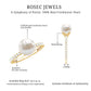 7.4 Carat Freshwater Pearl Solitaire Engagement Ring with Diamond