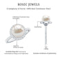 Cultured 7.4 Carat Freshwater Pearl Diamond Engagement Ring with Halo