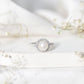 Cultured 7.4 Carat Freshwater Pearl Diamond Engagement Ring with Halo