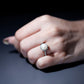 Cultured 7.4 Carat Freshwater Pearl Diamond Engagement Ring with Halo