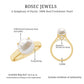 Freshwater Pearl Solitaire with Diamond Ring