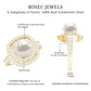 7.4 Carat Freshwater Pearl Double Halo Engagement Ring with Moissanite