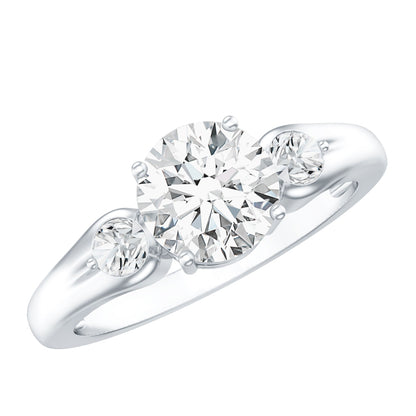 Certified 1.3 Carat Moissanite Promise Engagement Ring