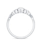 Anillo de Compromiso de Moissanita Corte Marquesa de 1 Quilate con Engaste de Bisel