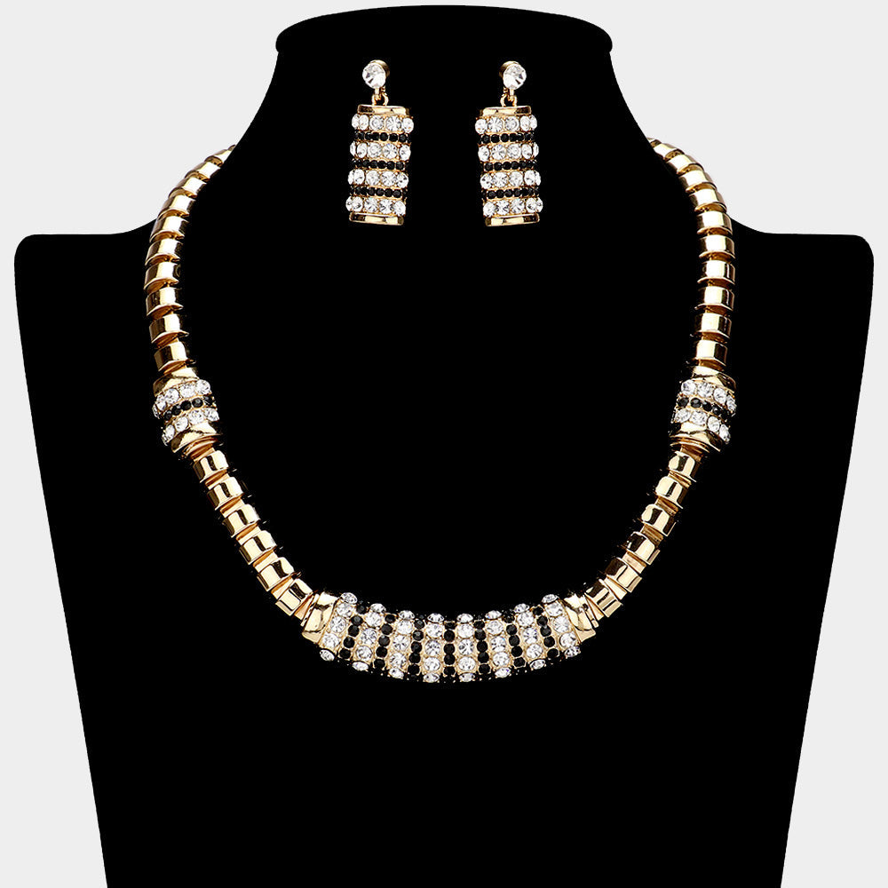 Metal Rhinestone Necklace