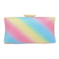 Glittered Rectangle Evening Clutch Crossbody Bag