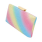 Glittered Rectangle Evening Clutch Crossbody Bag