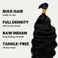 Raw Indian Curly Bulk 100% Human Braiding Hair