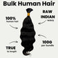 Cabello Ondulado Virgen Indio a Granel para Trenzas 100% Humano