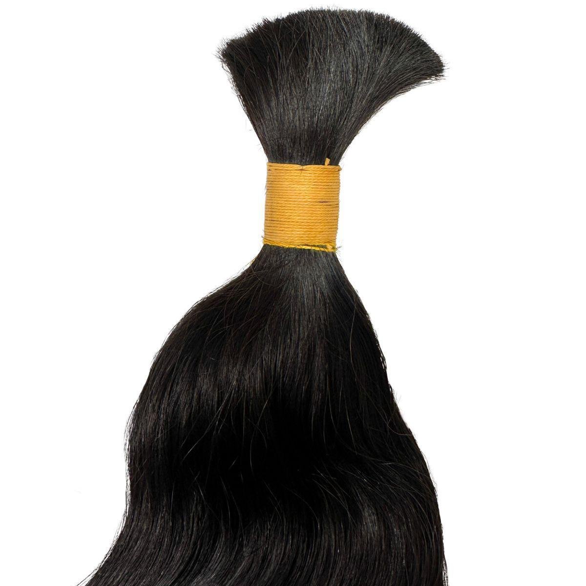 Cabello Ondulado Virgen Indio a Granel para Trenzas 100% Humano