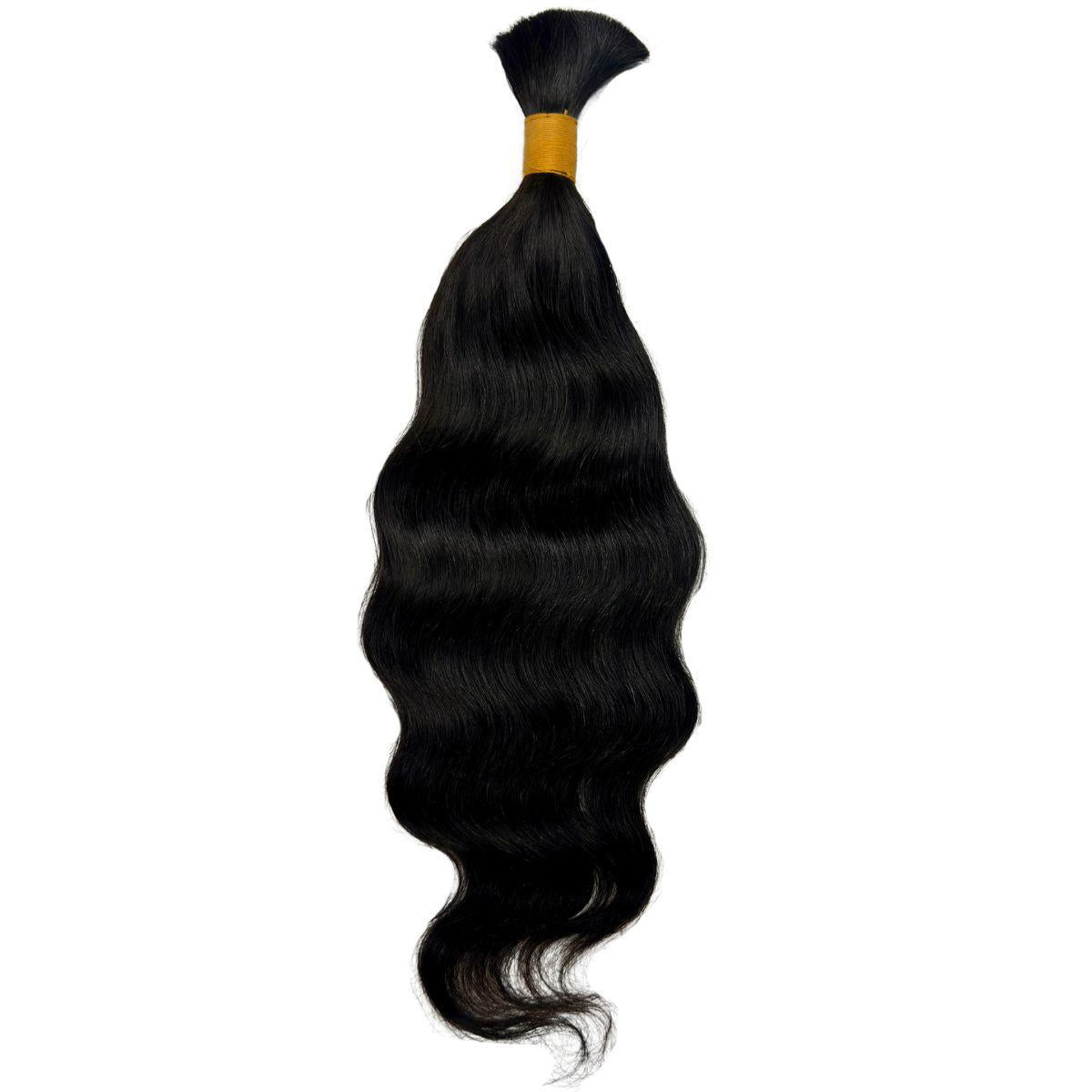 Cabello Ondulado Virgen Indio a Granel para Trenzas 100% Humano