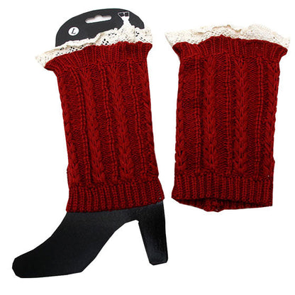 Small Medium Cutie Pie Acrylic Leg Warmer Boot Topper