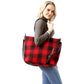 Buffalo Check Weekend Tote Bag