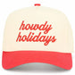 C.C HOWDY HOLIDAYS Letter Embroidered Christmas Theme Trucker Hat Baseball Cap