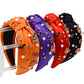Enamel Halloween Charm Stone Cluster Embellished  Headband