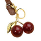 Glittered Cherry Bag Charm