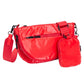Glossy Puffer Half Moon Crossbody Bag