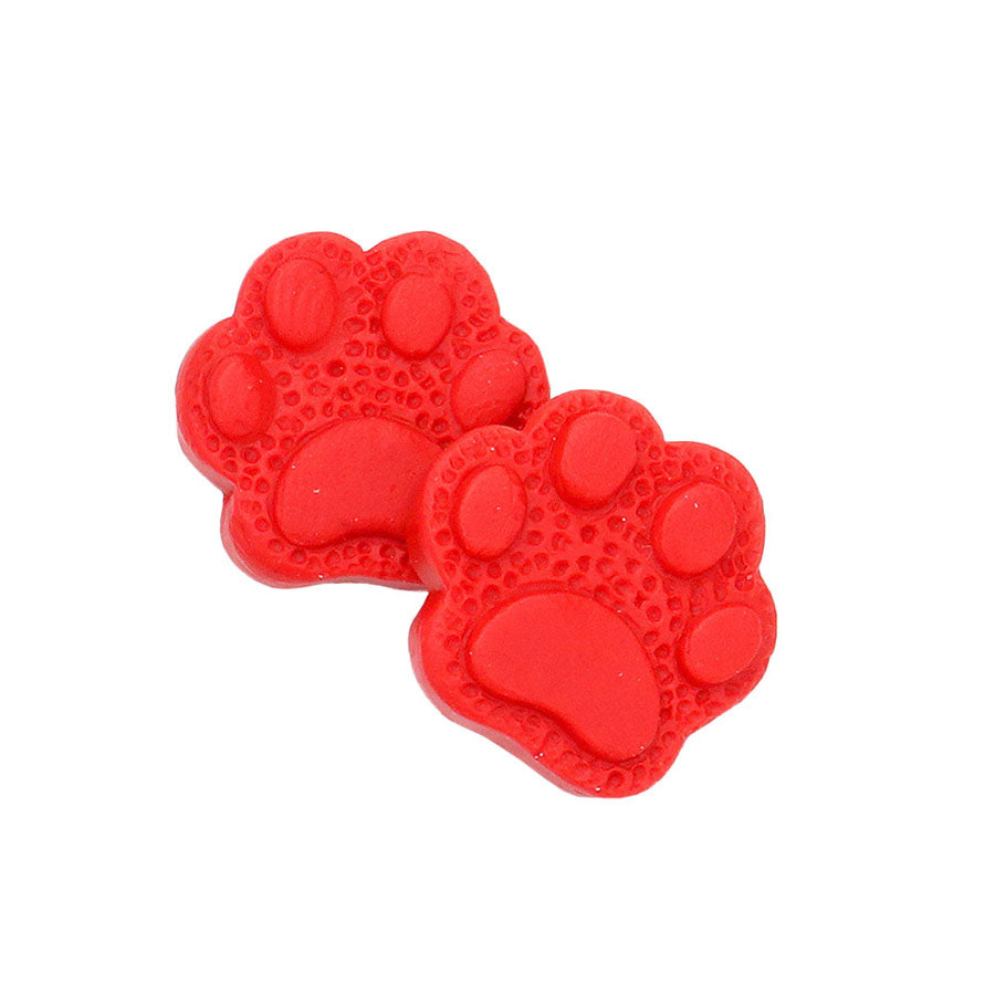 Paw Polymer Clay Stud Earrings