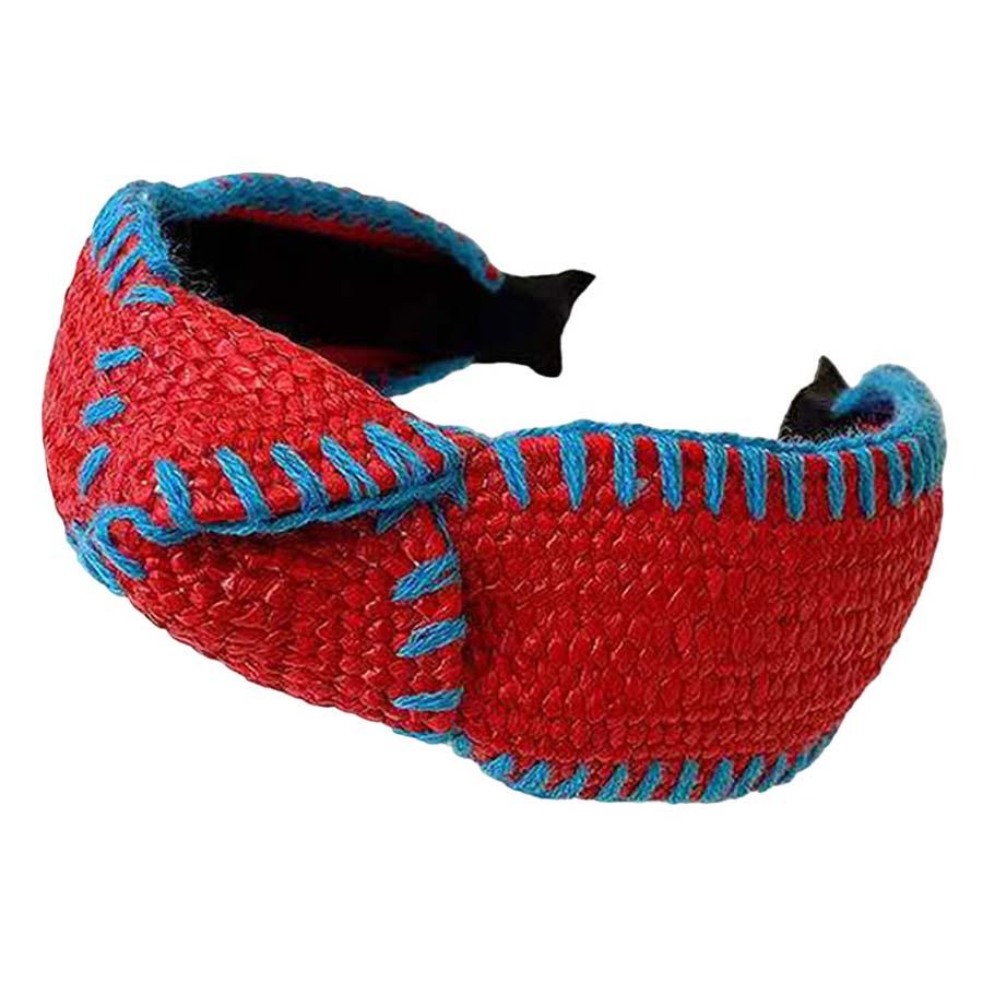 Straw Knot Burnout Headband