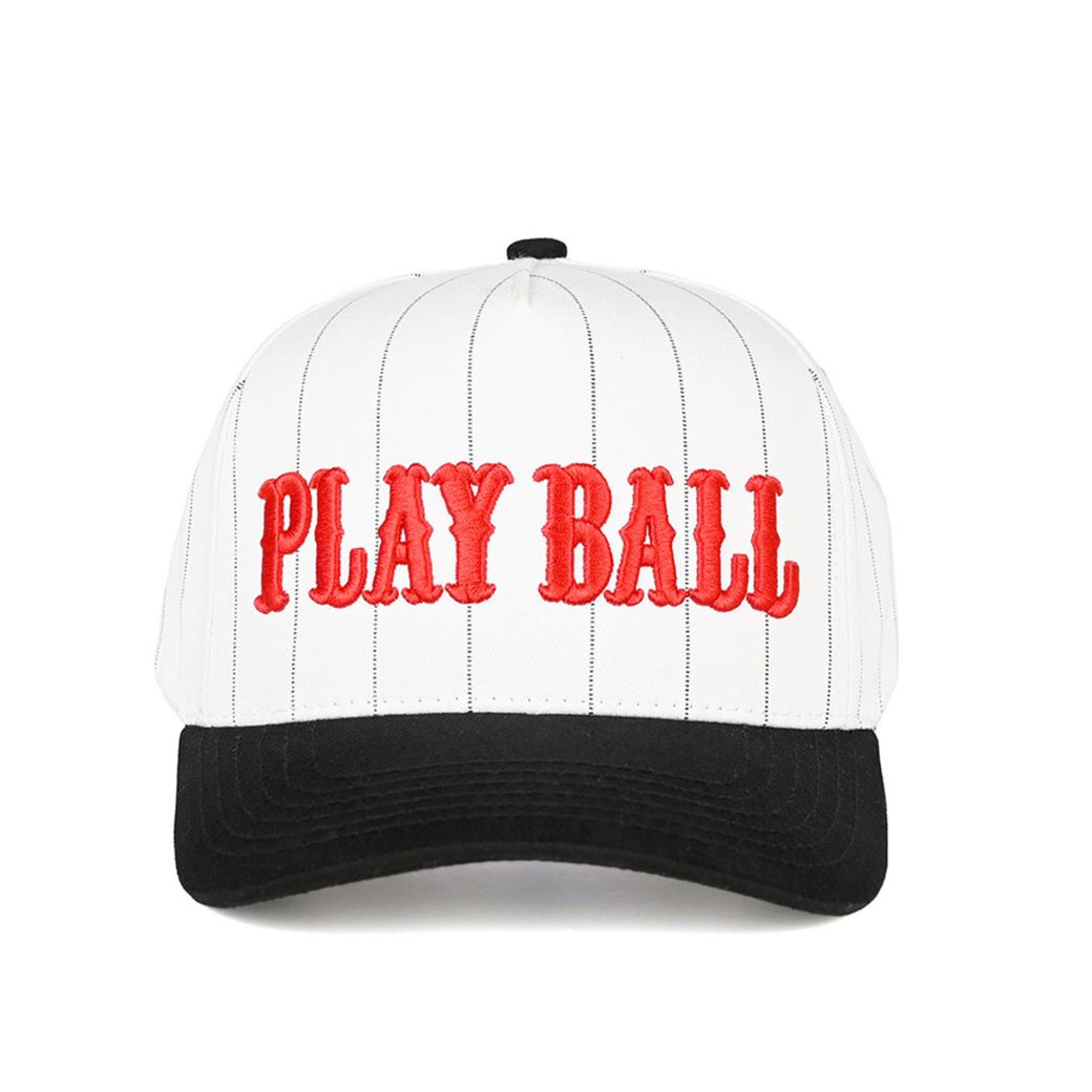 C.C Women's Play Ball Letter Stripe Pattern Trucker Cap Hat