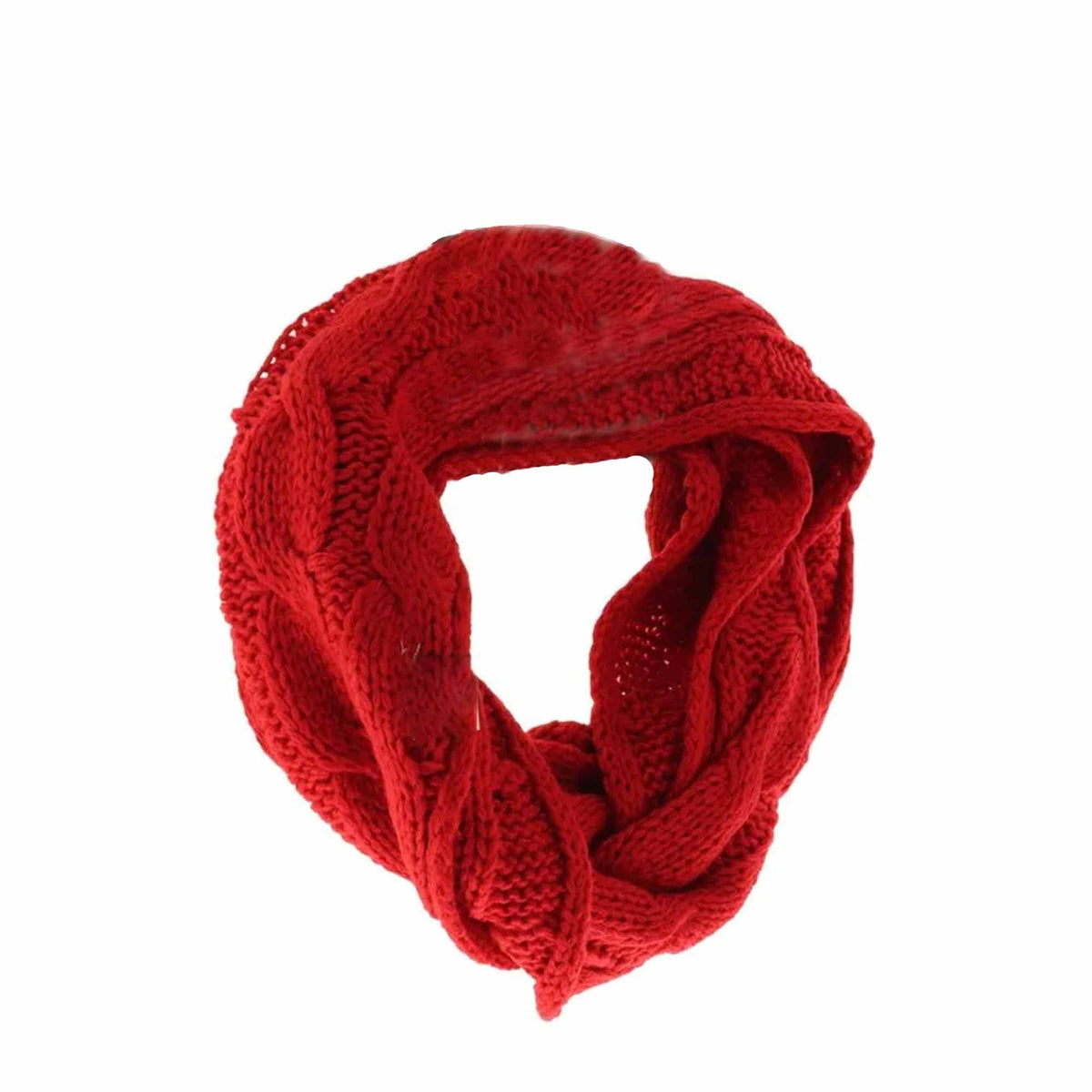KIDS Solid Cable Knit C.C Infinity Scarf